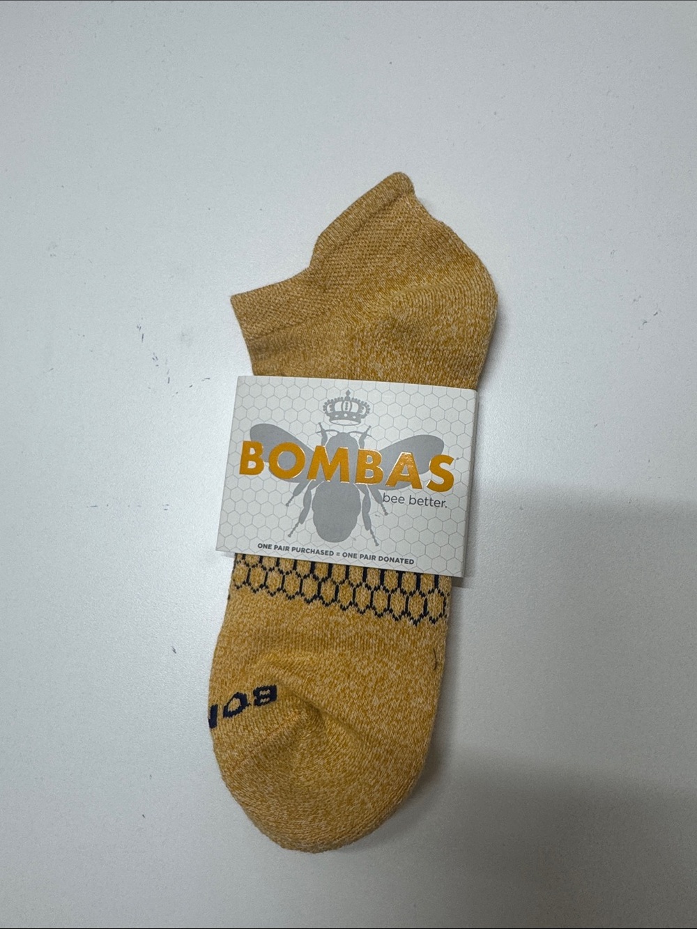 Bombas low-cut socks in Mustard Gold